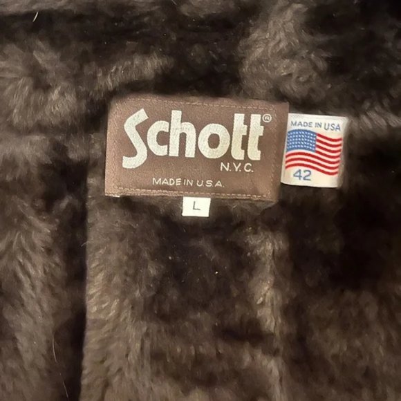 Schott NYC Leather Moto Jacket Made In U.S.A. with Vest $975 MSRP - Picture 7 of 10